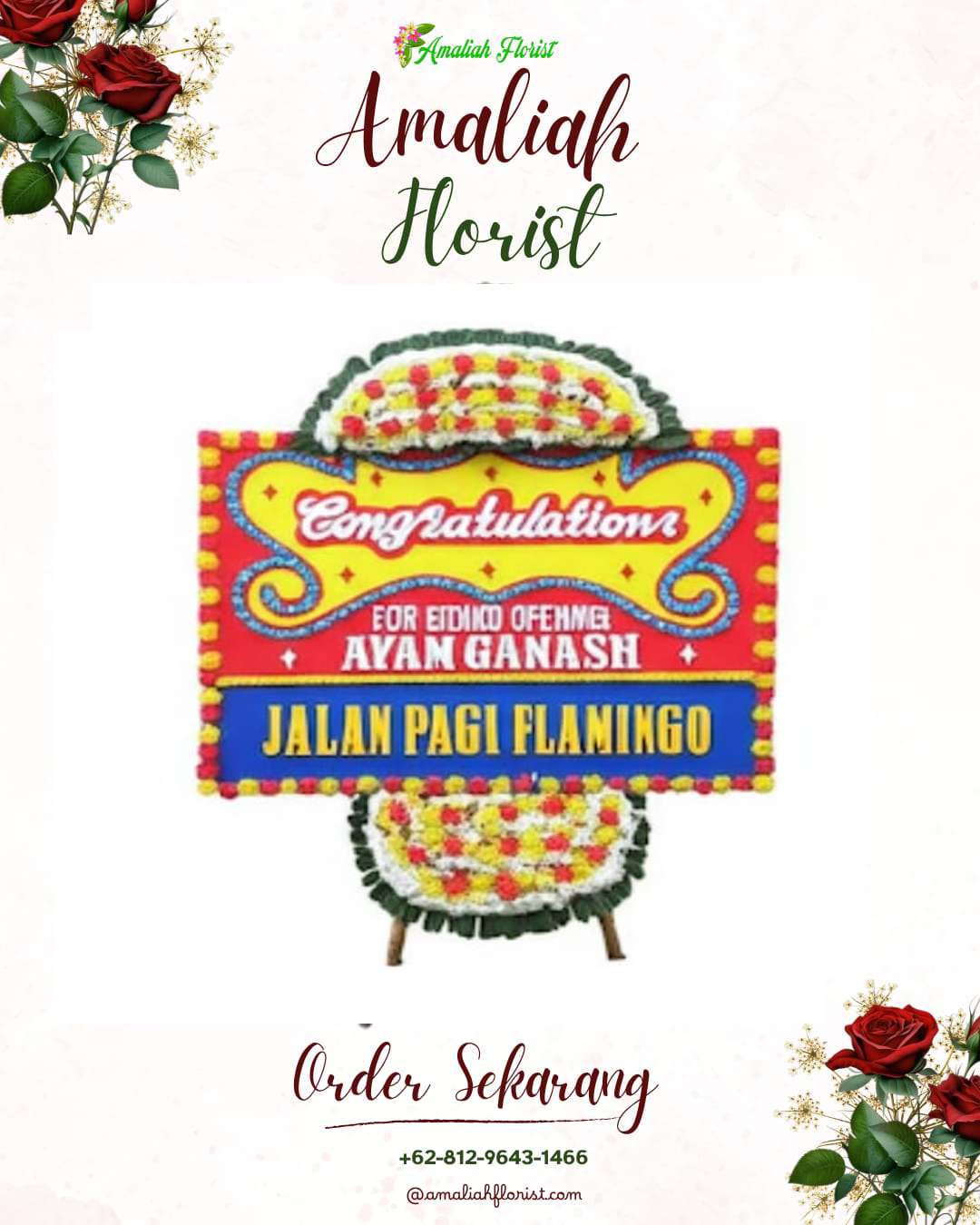 Sewa Papan Bunga Padang